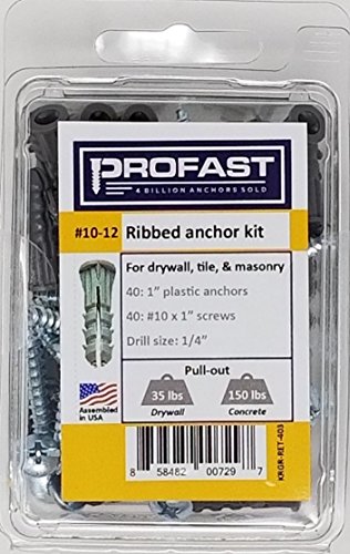 Algopix Similar Product 19 - Profast Ribbed Anchor Kit (#10-12, Gray)