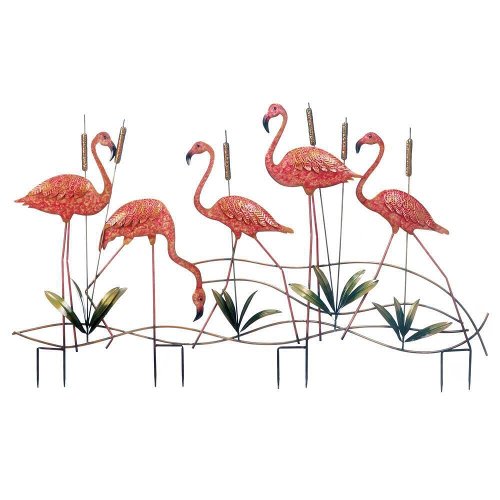 Algopix Similar Product 3 - Tropical Flamingo Garden Stakes