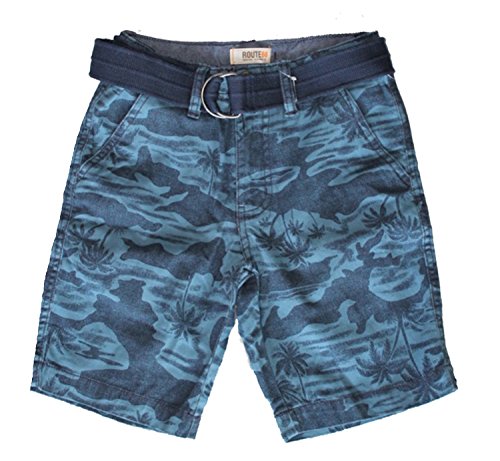 Algopix Similar Product 19 - Route66 Boy Belted Shorts Size 10 Blue