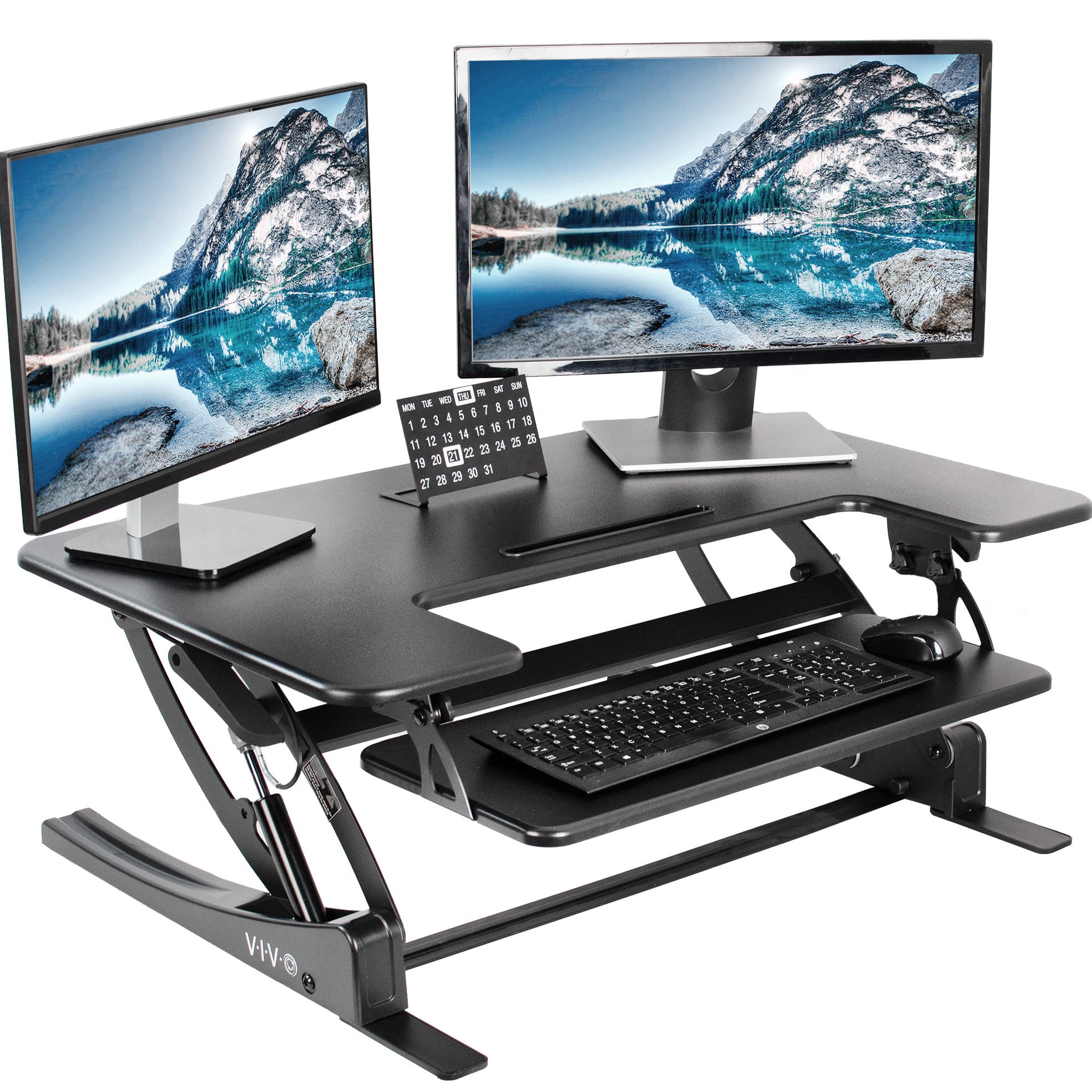 Algopix Similar Product 1 - VIVO 36 inch Height Adjustable Stand Up
