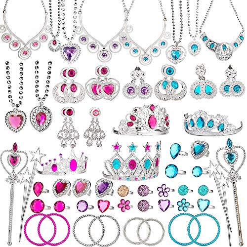 Algopix Similar Product 14 - BeYumi 66 Pcs Princess Pretend Jewelry
