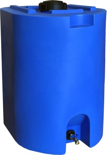 Algopix Similar Product 1 - Blue 55 Gallon Water Storage Tank by
