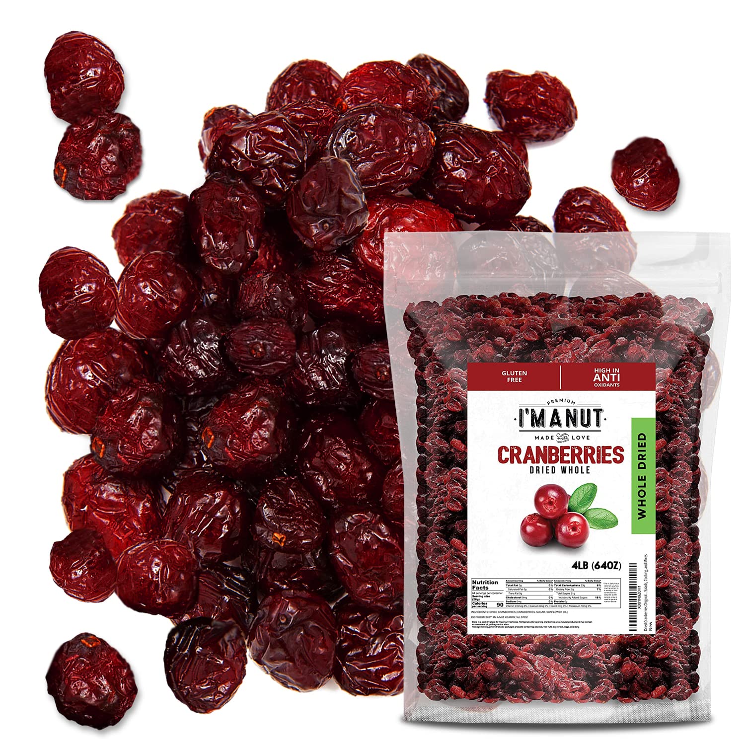 Algopix Similar Product 12 - Dried Cranberries Original 4 lbs64oz
