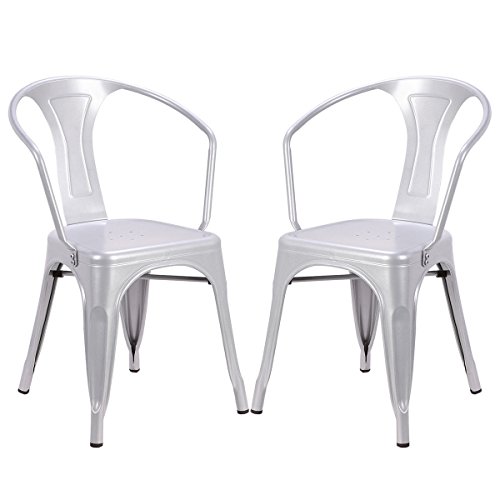 Algopix Similar Product 3 - Costway Tolix Style Dining Chairs
