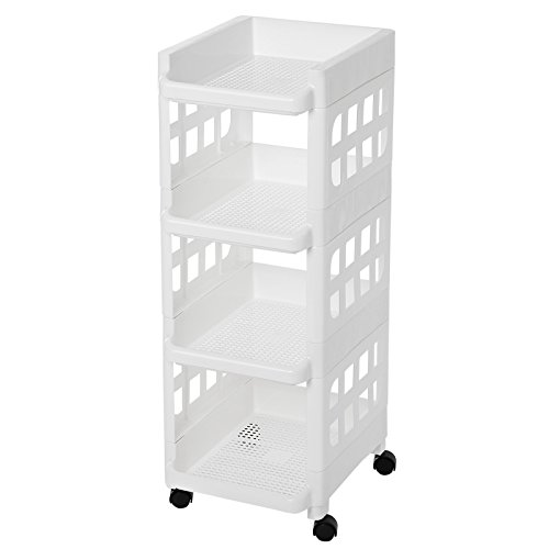 Algopix Similar Product 20 - Burxoe Tier Plastic Rolling Cart PP