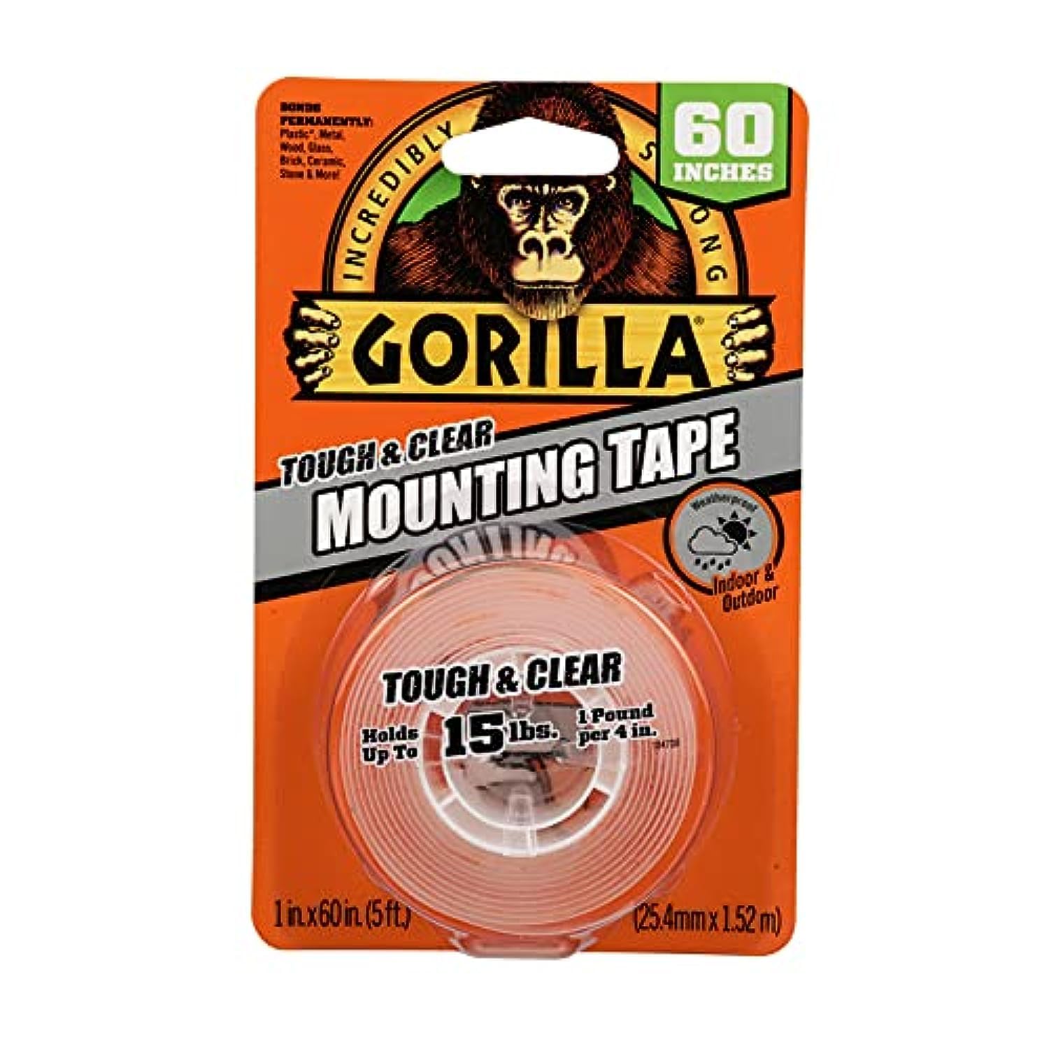 Algopix Similar Product 11 - GORILLA MOUNTG TAPE CLR6