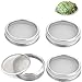 Algopix Similar Product 5 - Set of 4 Stainless Steel Sprouting Jar
