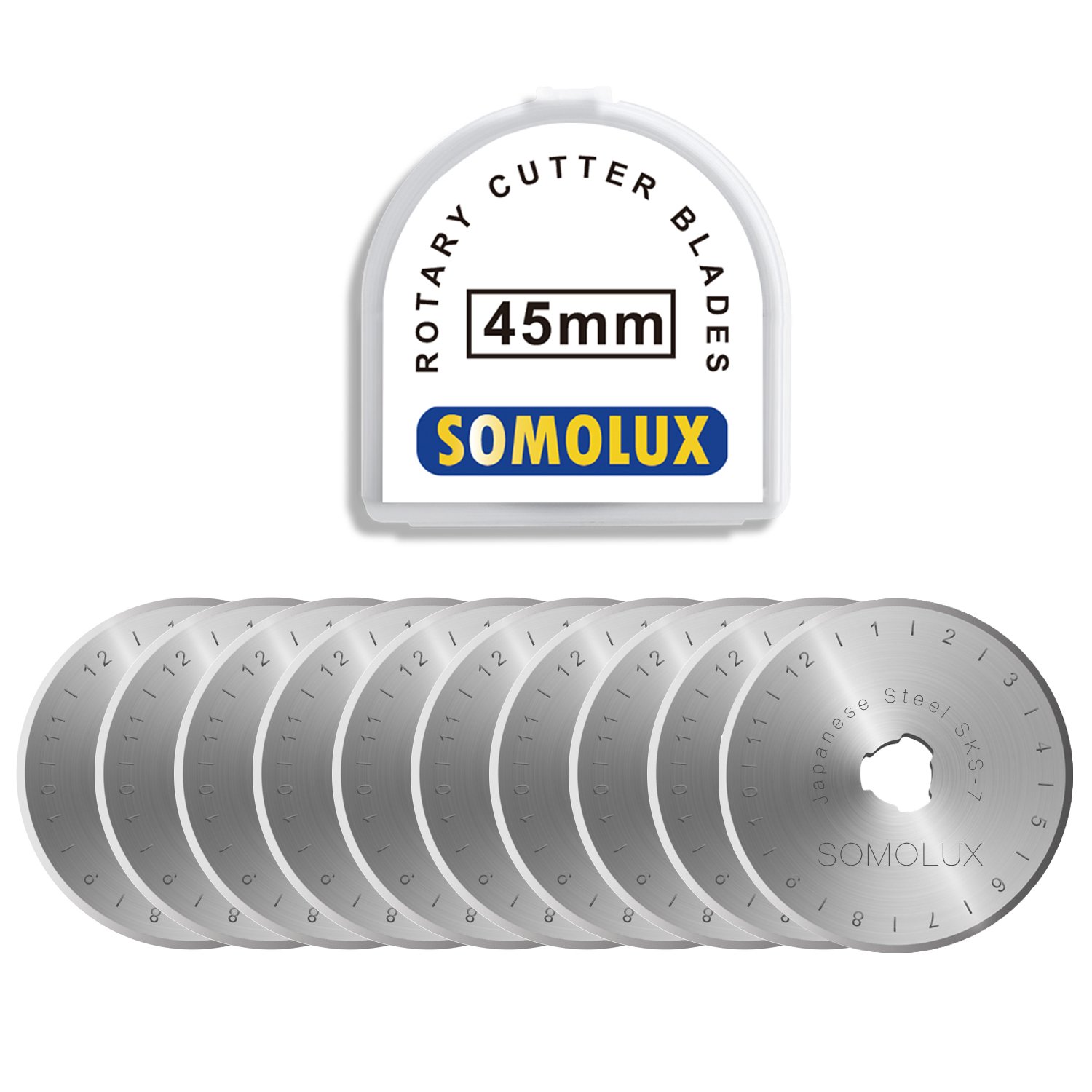 Algopix Similar Product 9 - SOMOLUX Rotary Cutter Blades 45mm 10
