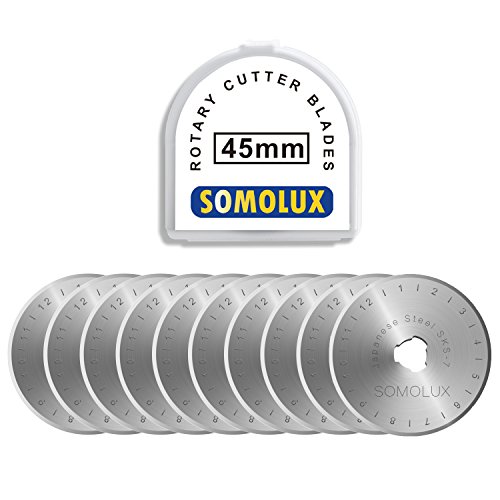 Algopix Similar Product 15 - SOMOLUX Rotary Cutter Blades 45mm 10