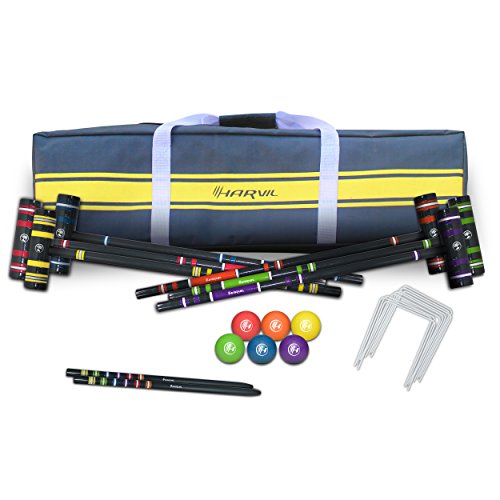 Algopix Similar Product 9 - Harvil Complete SixPlayer Croquet Set