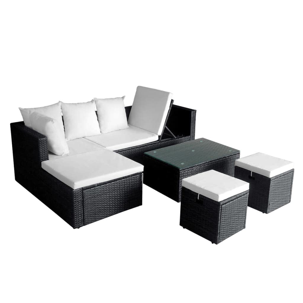 Algopix Similar Product 12 - 4 Piece Garden Lounge Set with Cushions