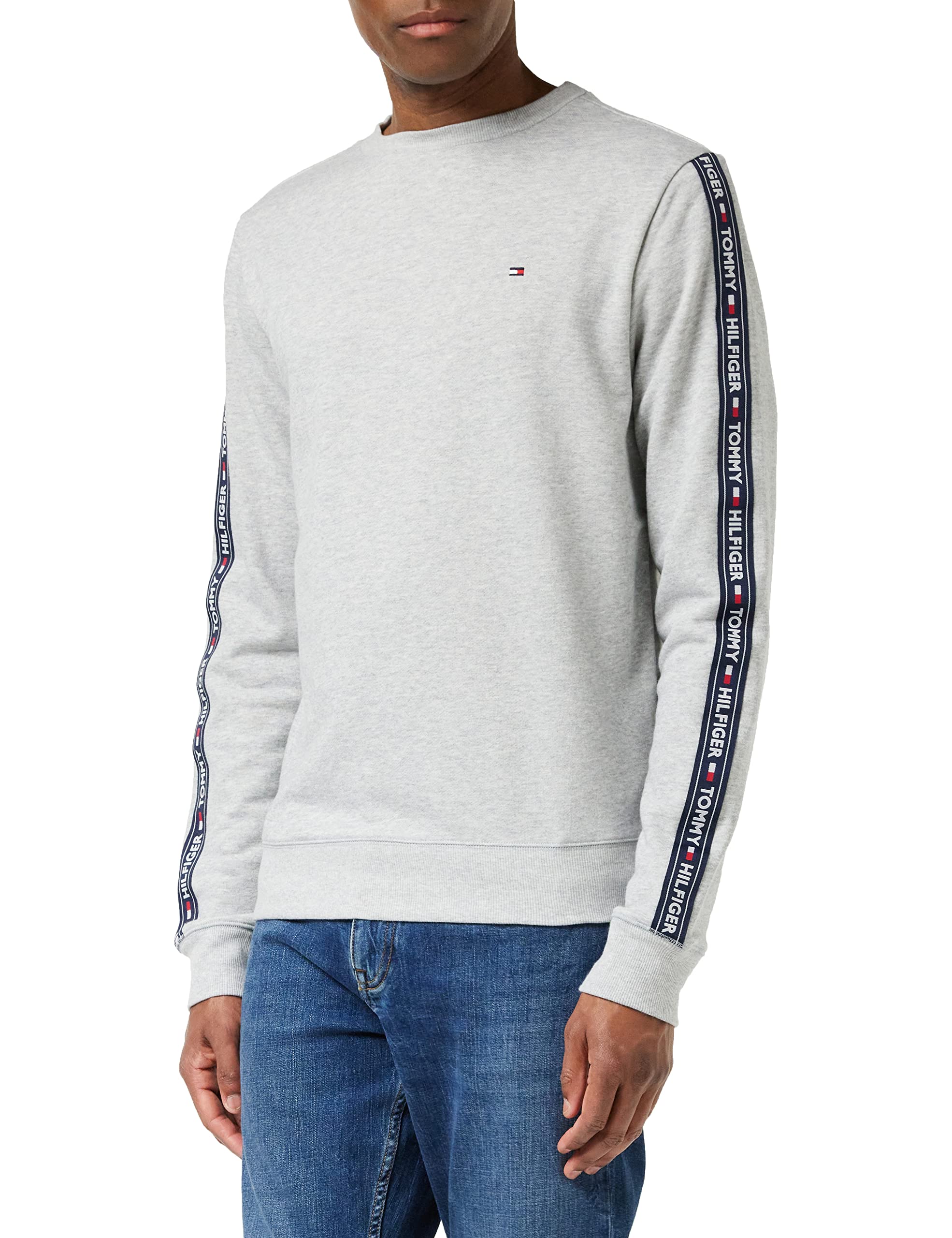 Algopix Similar Product 16 - Tommy Hilfiger Mens Logo Sleeve