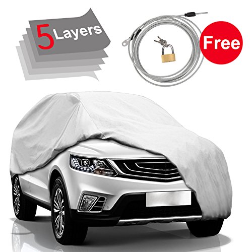 Algopix Similar Product 14 - KAKIT Car Cover SUV 5 Layers SUV Cover