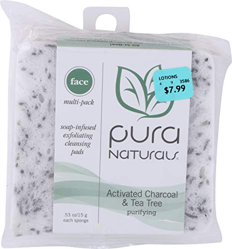 Algopix Similar Product 15 - Pura Hbw Face Spng 3 Sl Charcl, 1.59 oz