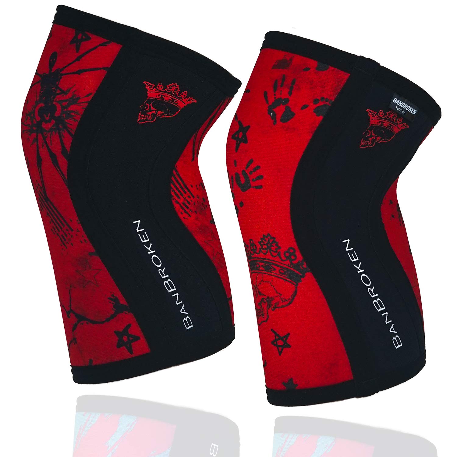 Algopix Similar Product 7 - BANBROKEN Knee Sleeves 2 Units 5mm
