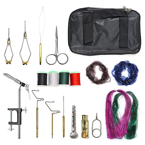 Algopix Similar Product 20 - XFISHMAN Travel Fly Tying Kit with