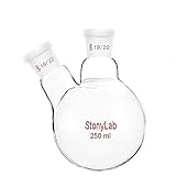 Algopix Similar Product 15 - StonyLab Glass 250ml Heavy Wall 2 Neck