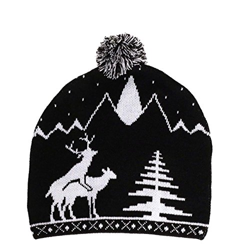 Algopix Similar Product 15 - Naughty Knit Deer Beanie for Women and