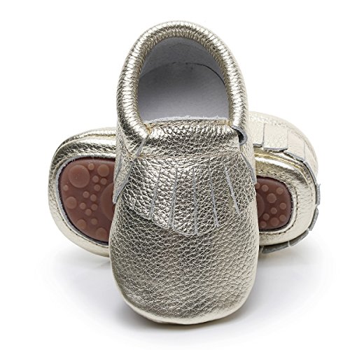 Algopix Similar Product 11 - HONGTEYA Leather Baby Moccasins Hard