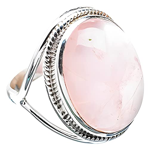 Algopix Similar Product 9 - Navya Craft Rose Quartz Ring 925