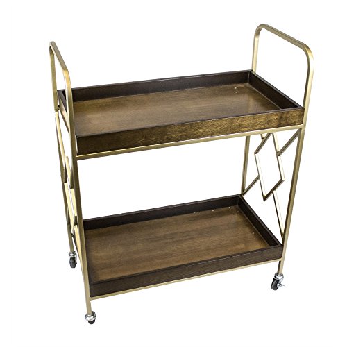 Algopix Similar Product 8 - Benzara Beguiling Metal Bar Wooden