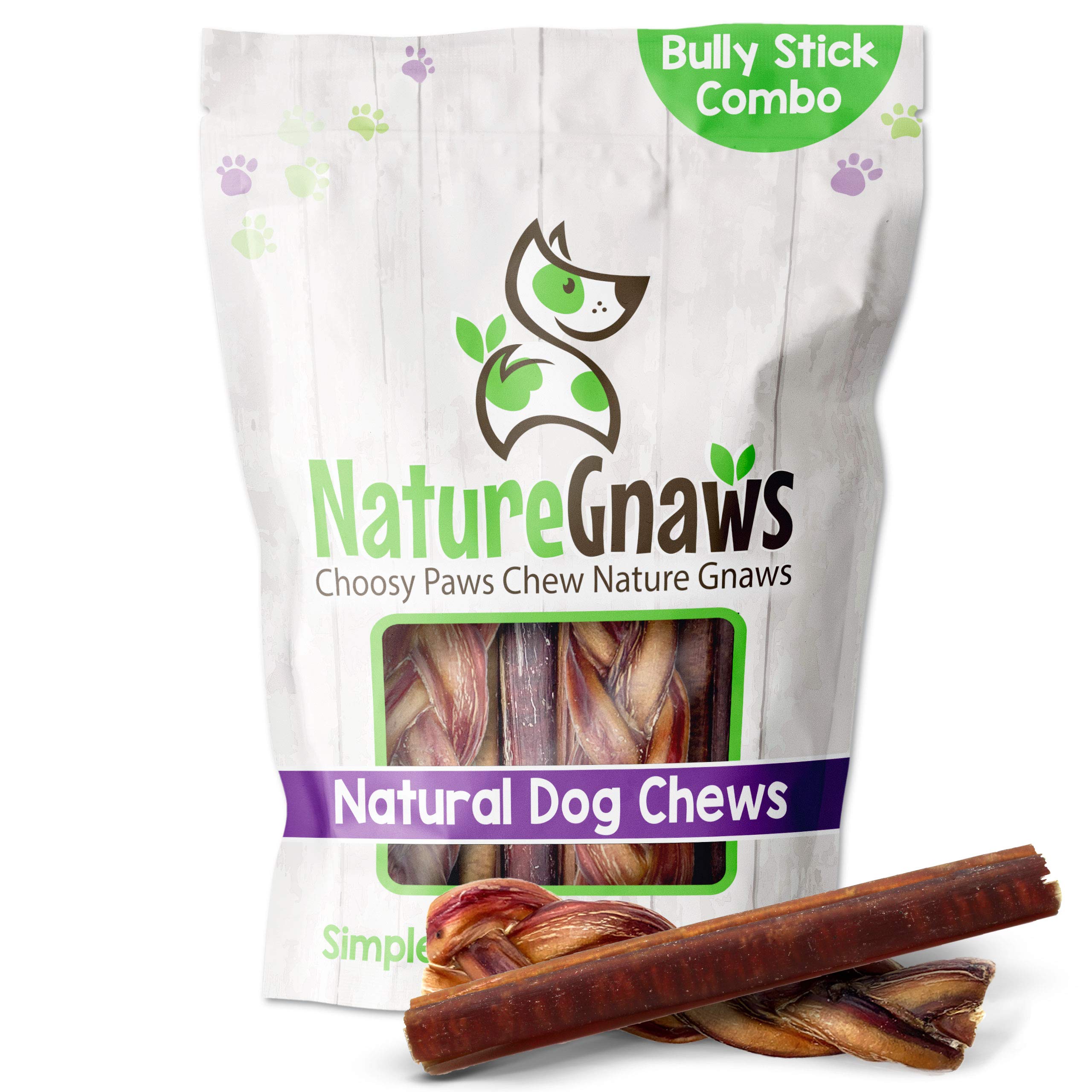 Algopix Similar Product 3 - Nature Gnaws Bully Sticks Combo Pack