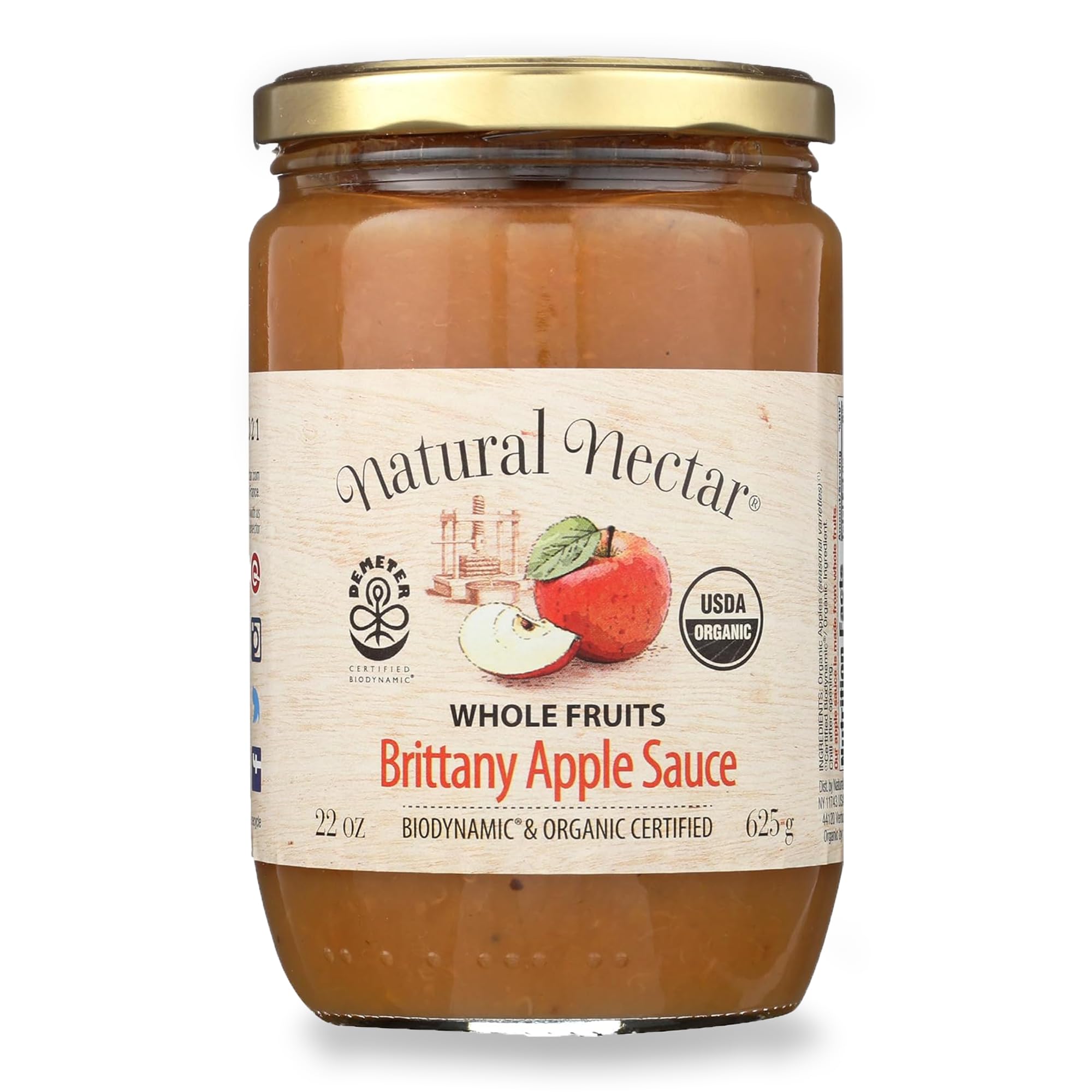 Algopix Similar Product 2 - Natural Nectar Brittany Apple Sauce