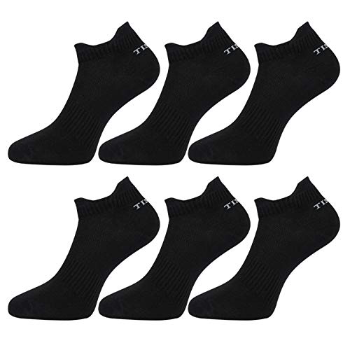 Algopix Similar Product 6 - Tisoks 6 Pairs Black Mens and Womens