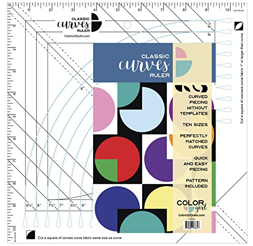 Algopix Similar Product 14 - Color Girl Quilts Classic Curves Ruler