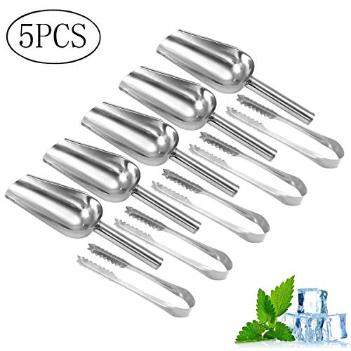 Algopix Similar Product 13 - OUNONA 5Pcs Stainless Steel Ice Scoop