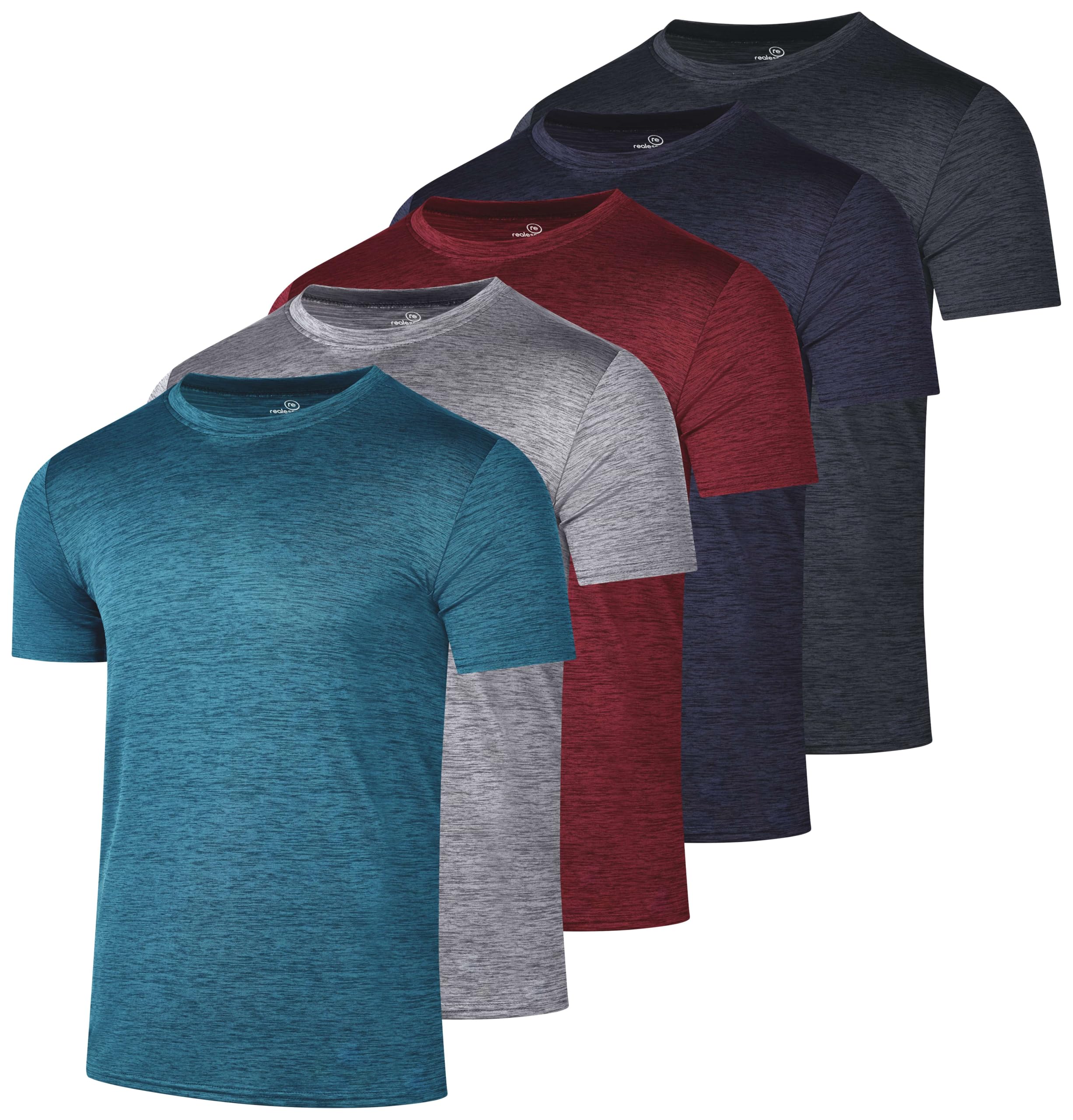 Algopix Similar Product 14 - 5 Pack Mens Dry Fit Workout T Shirts