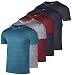 Algopix Similar Product 10 - 5 Pack Mens Dry Fit Workout T Shirts