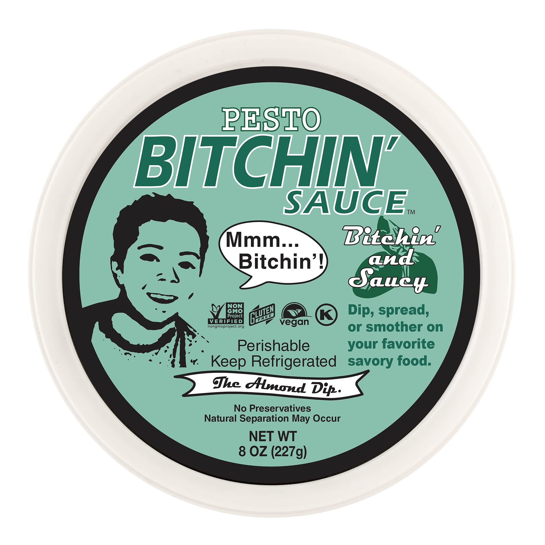 Algopix Similar Product 10 - Pesto Bitchin Sauce 8 oz The Almond