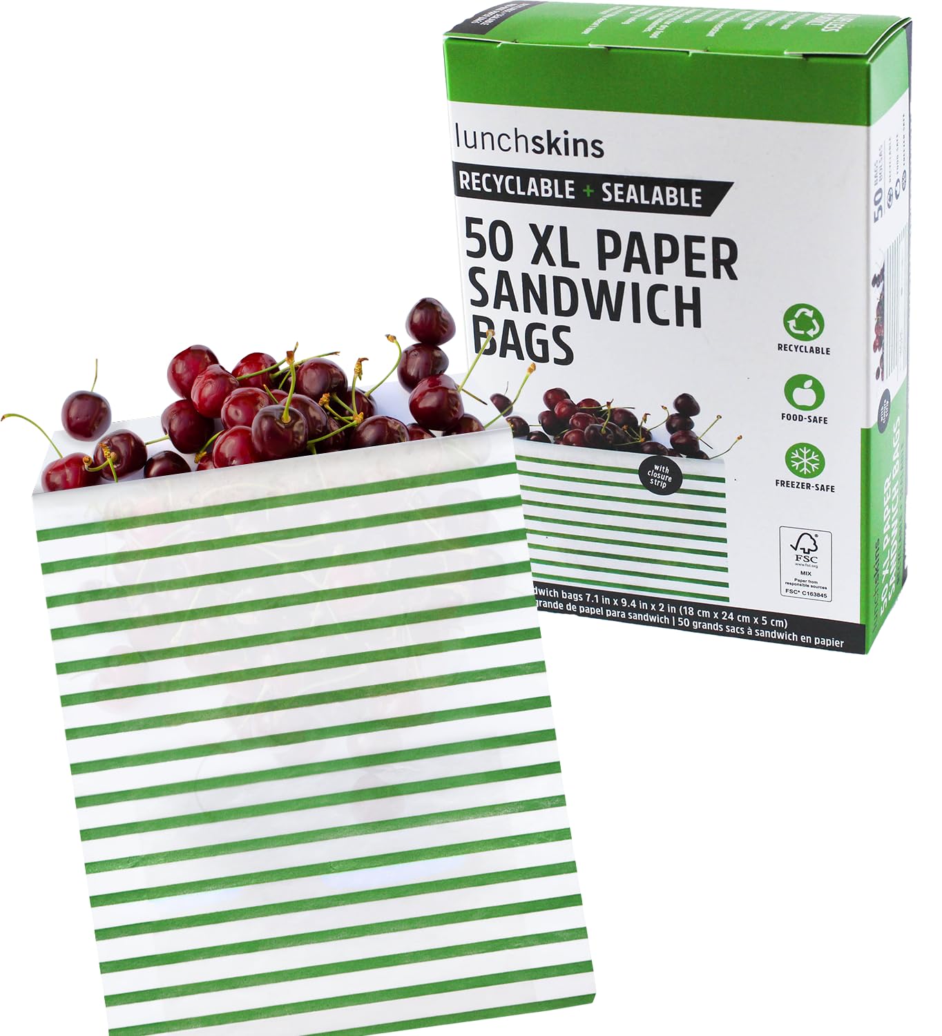 Algopix Similar Product 14 - Lunchskins Recyclable  Sealable XL
