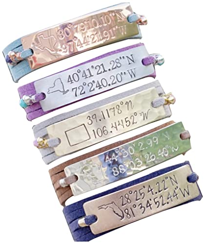 Algopix Similar Product 2 - IF  Personalized Coordinate Bracelet