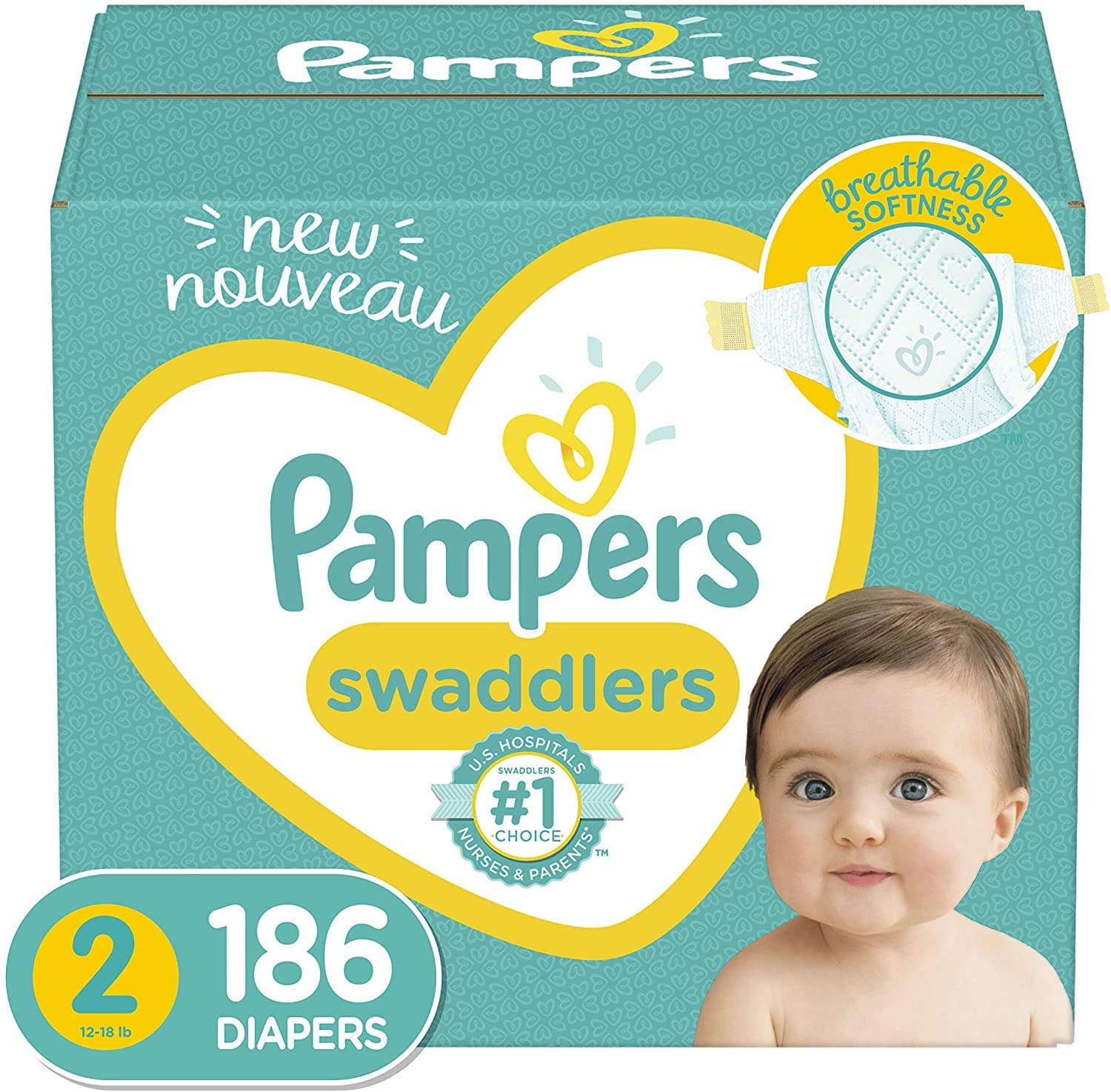 Algopix Similar Product 6 - Pampers Baby Diapers Swaddlers One