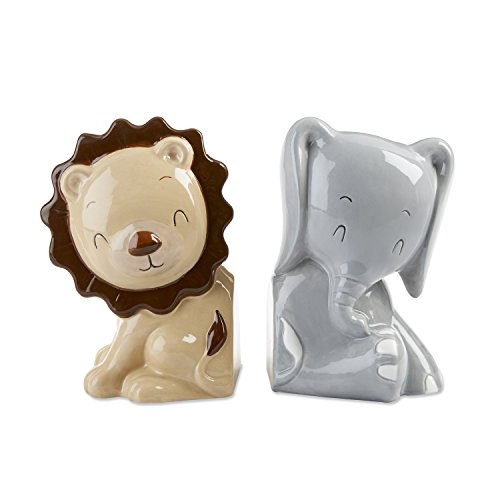 Algopix Similar Product 19 - Safari Lion and Elephant Bookends 2