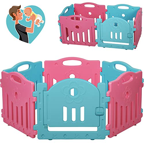 Algopix Similar Product 5 - Adjustable Baby Playpen 6 Panel Playard
