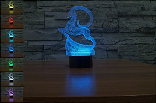 Algopix Similar Product 15 - YBest Deer 3D Optical Illusion LED Desk