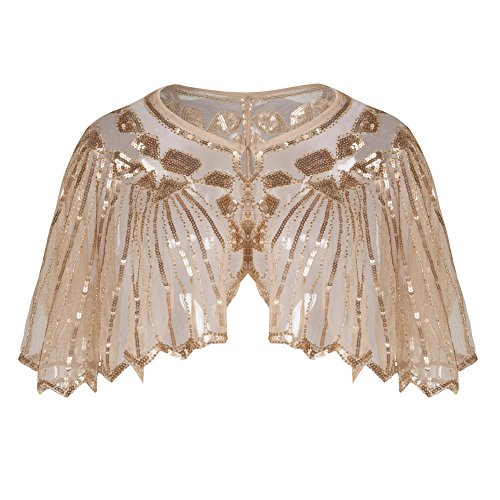 Algopix Similar Product 10 - PrettyGuide Womens 1920s Shawl Beaded
