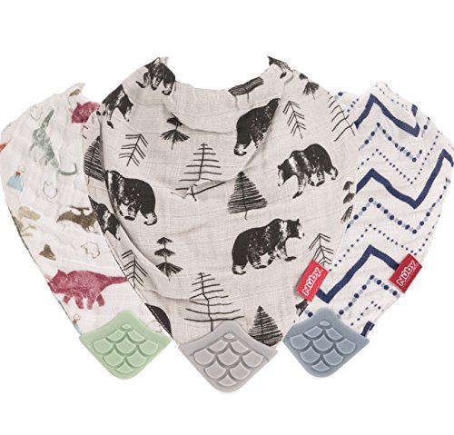 Algopix Similar Product 17 - Nuby Baby Bibs  3 Pc Muslin Bibs 