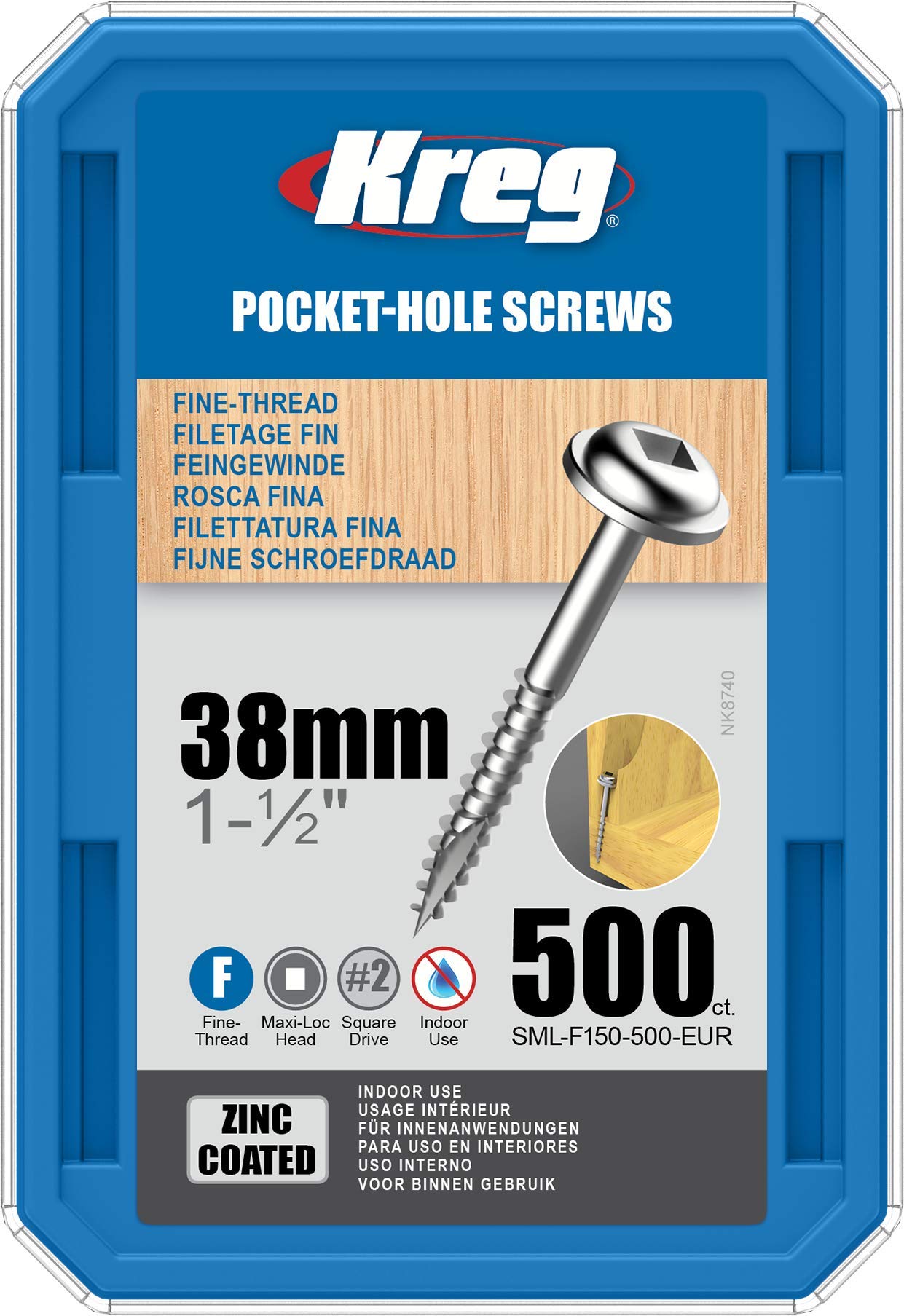 Algopix Similar Product 3 - KREG Zinc PocketHole Screws 