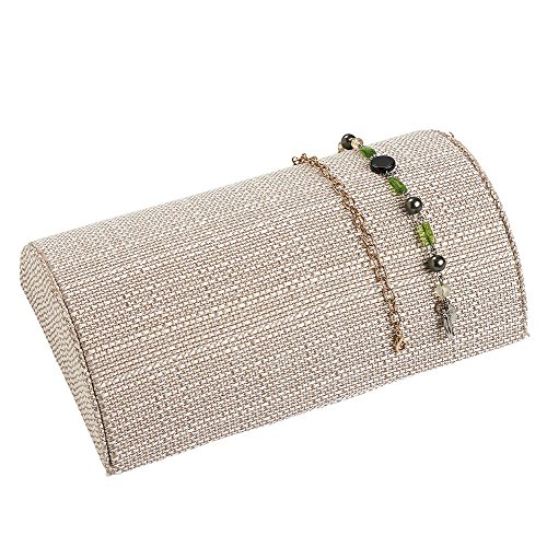 Algopix Similar Product 7 - SSWBasics Half Moon Linen Bracelet