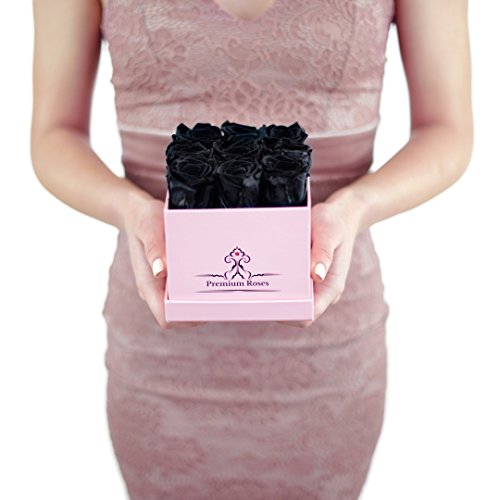 Algopix Similar Product 10 - Real Black Roses that Last A Year
