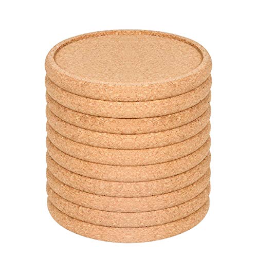 Algopix Similar Product 9 - Cork Coasters for Drinks Absorbent Set