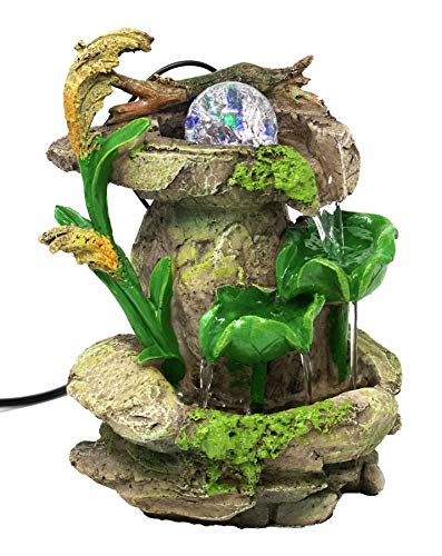 Algopix Similar Product 1 - Cascading Lotus Leaves Indoor Tabletop