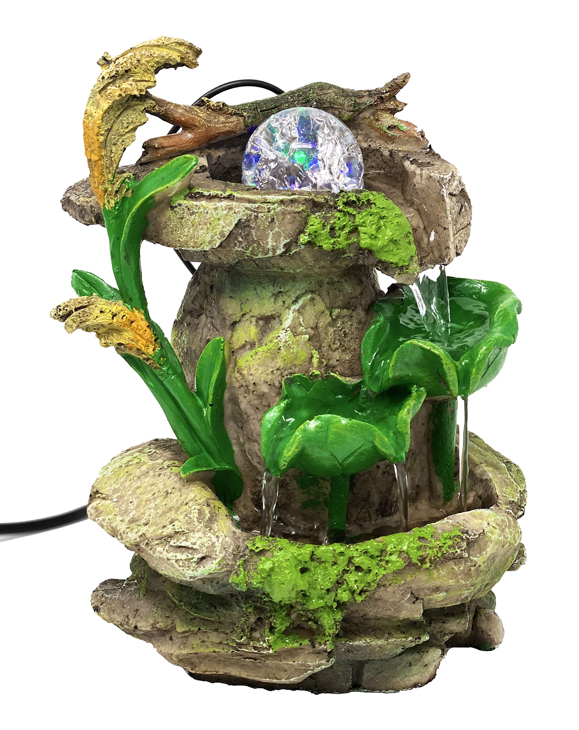 Algopix Similar Product 4 - Cascading Lotus Leaves Indoor Tabletop