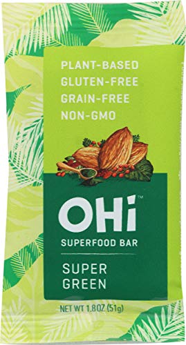Algopix Similar Product 10 - OHi, Super Green Superfood bar, 1.8 oz
