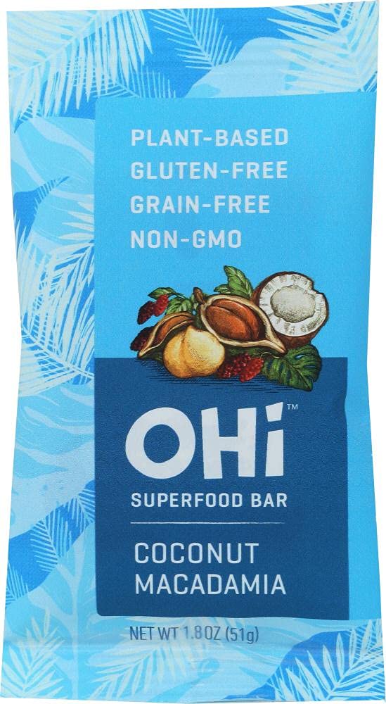 Algopix Similar Product 3 - Ohi Coconut Macadamia Bar, 1.8 Oz