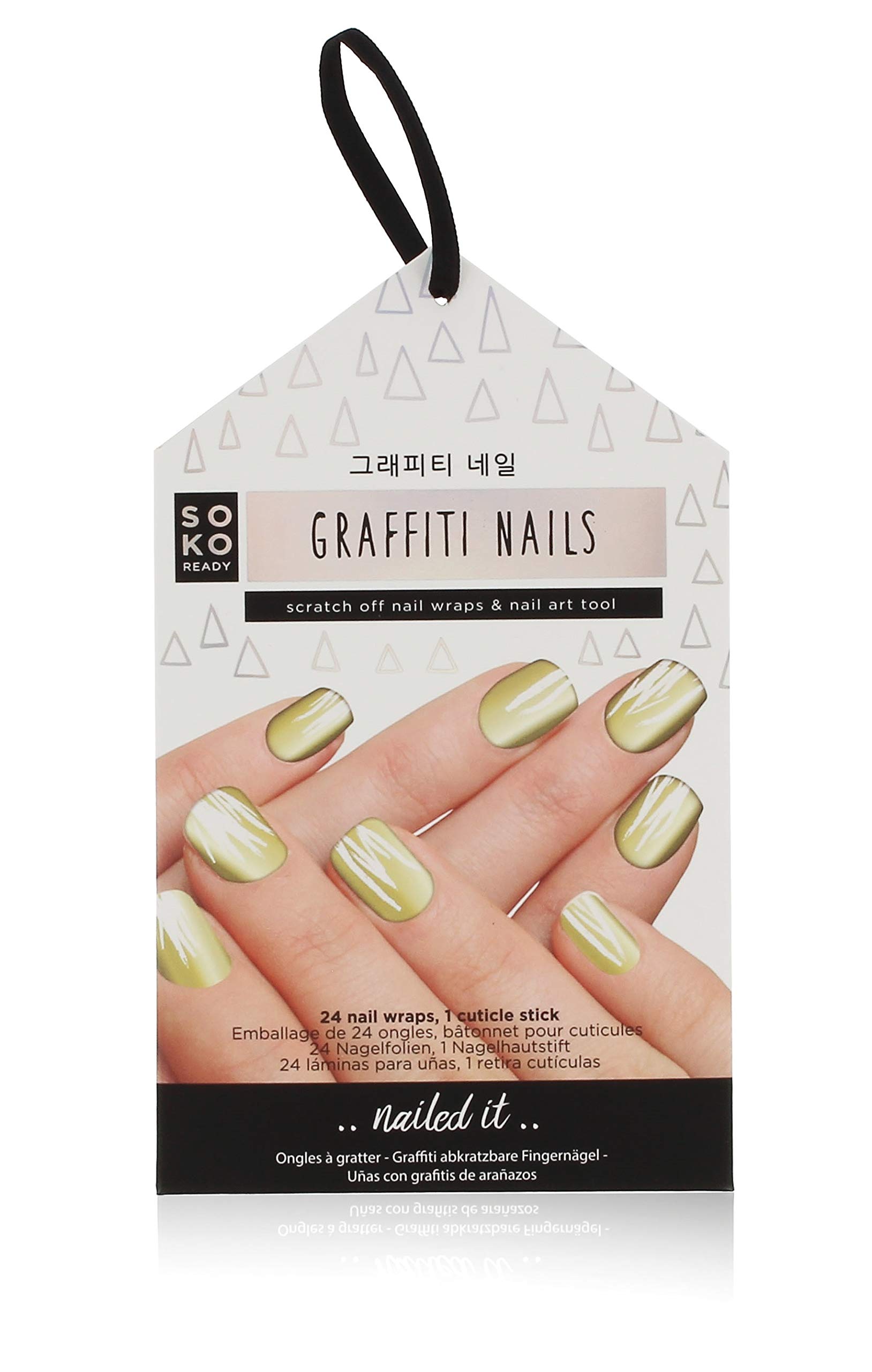Algopix Similar Product 10 - SOKO Ready 24Piece Graffiti Nail Wraps